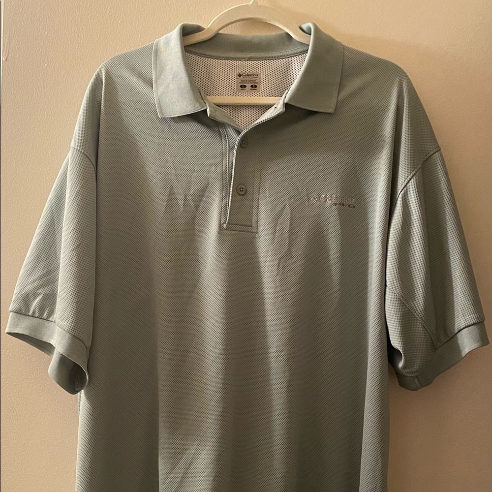 Men's Columbia PFG OmniShade Polo - Green L